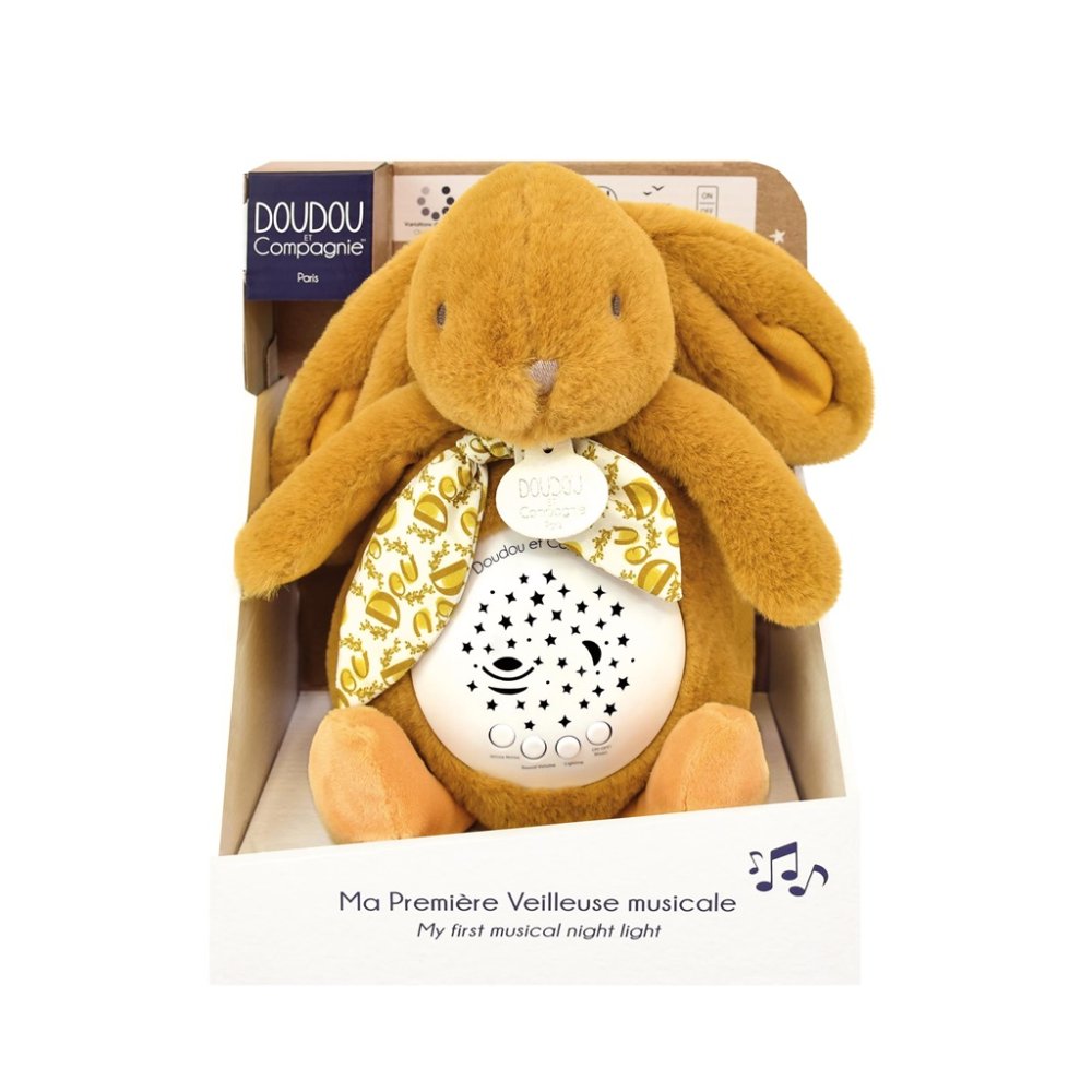 Doudou Caja de Música con Proyección Conejito Marrón - Imagen 3