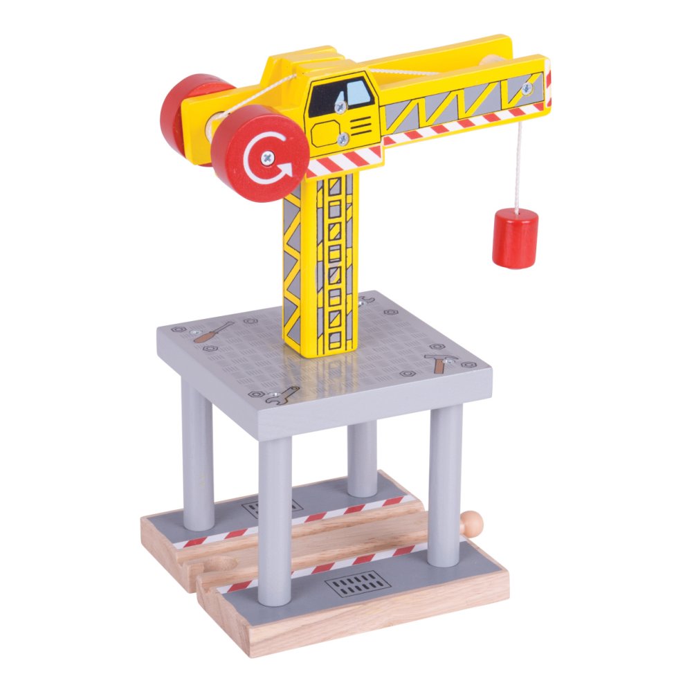 Bigjigs Rail Grande grue jaune