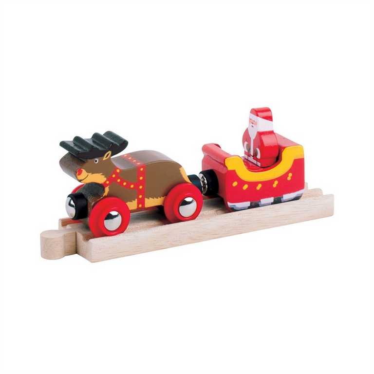 Bigjigs Rail Zaprzęg Świętego Mikołaja + tor