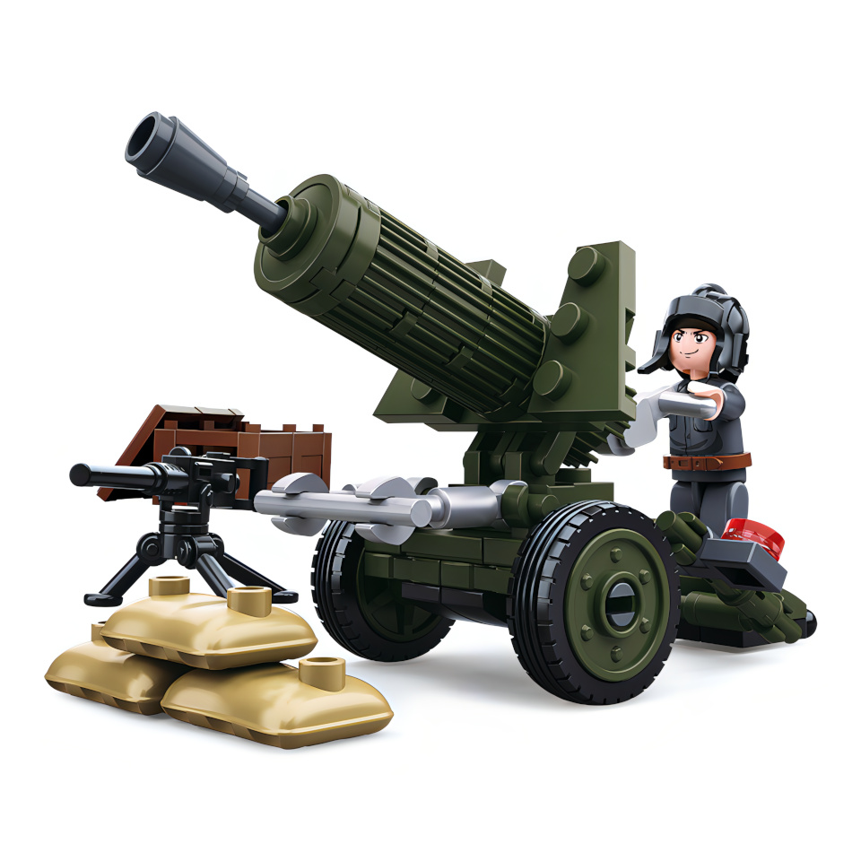 Sluban WWII M38-B0678A 4into1 Anti-Tank Gun
