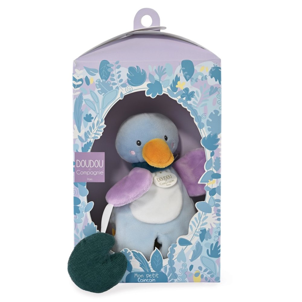 Doudou Zestaw prezentowy - pluszowa kaczuszka z liściem lilii wodnej 27 cm - obrazek 3