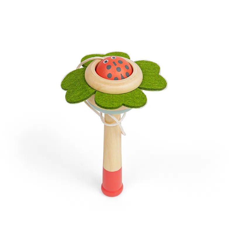 Bigjigs Toys Ball Catcher Flower with Ladybug Ball