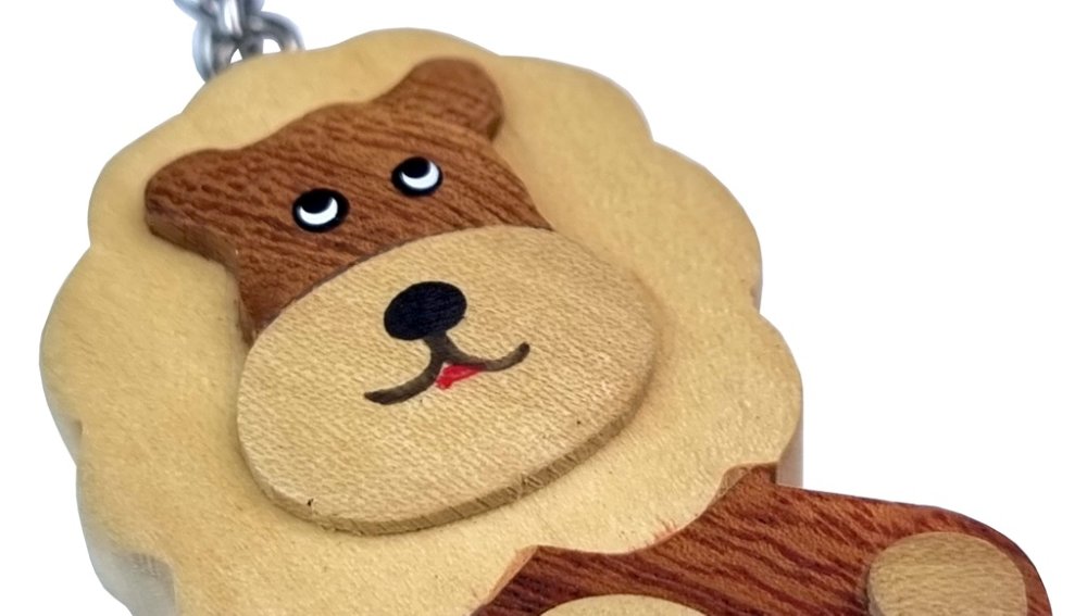 2Kids Toys Llavero de madera León de pie - Imagen 3