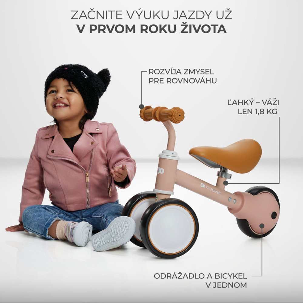 KINDERKRAFT Bicicletta senza pedali Cutie Pink - immagine 3