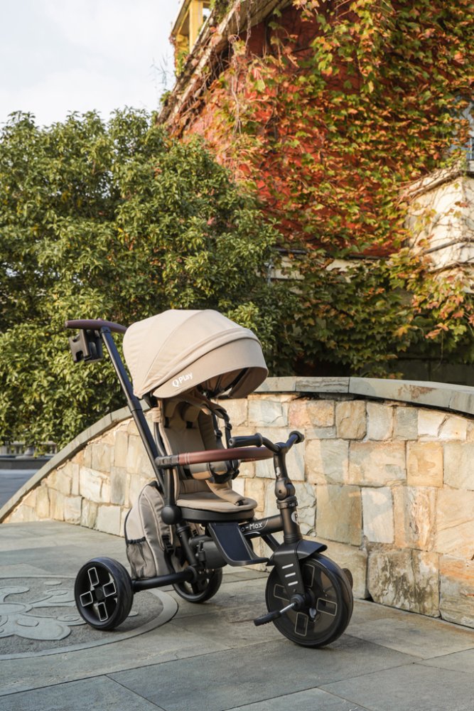 QPLAY Triciclo Comfo Max Beige, 7 in 1, età 10-72 mesi - immagine 5