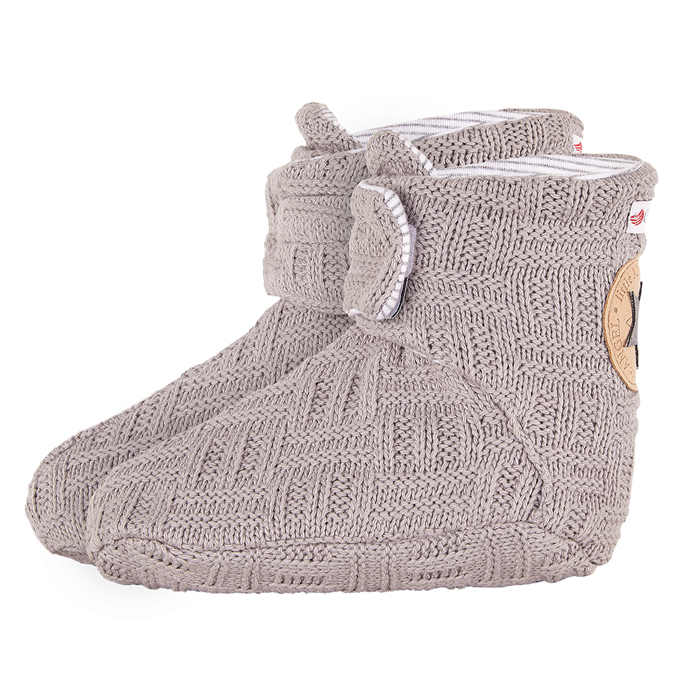 Zapatillas forradas con Outlast® - gris/raya jaspeada blanca y gris 0