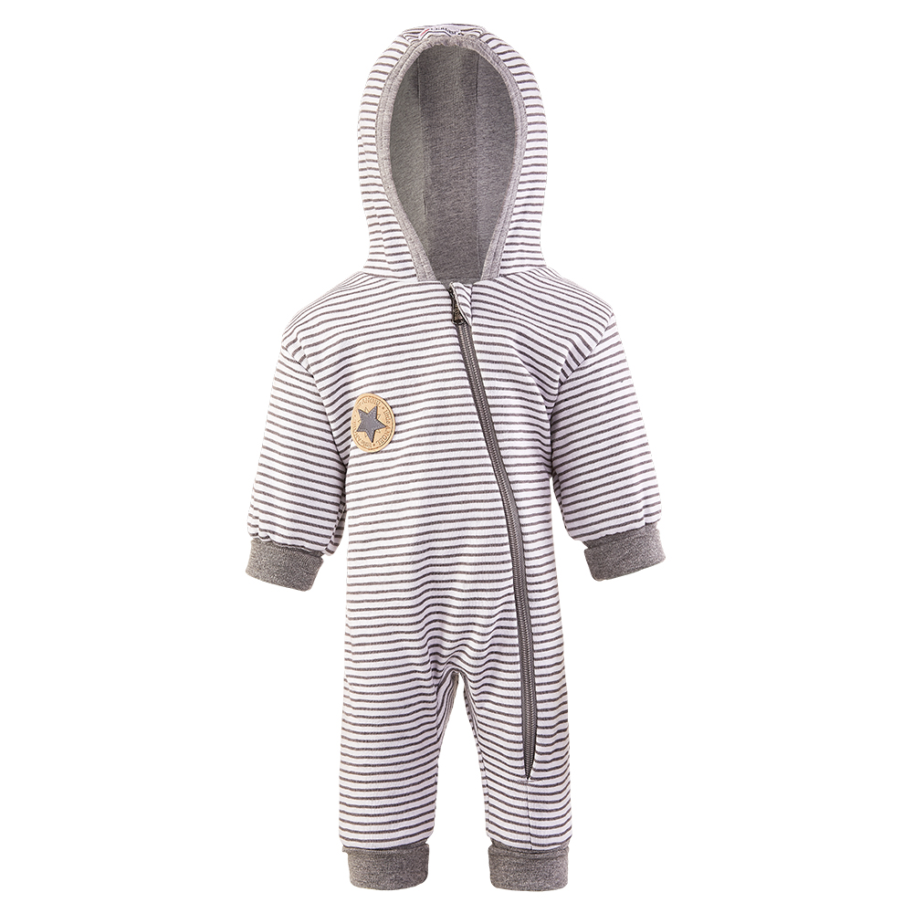 Tutina foderata con bordo Outlast® - striscia bianco-grigia 62