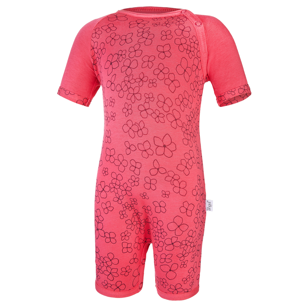 Tutina leggera corta STAMPA Outlast® - Fiori di fragola 80