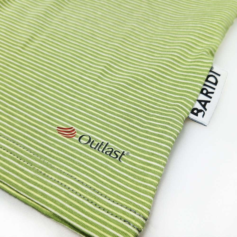 Ensemble garçon fin Outlast® - rayure vert matcha/chiné gris 164 – Image 4