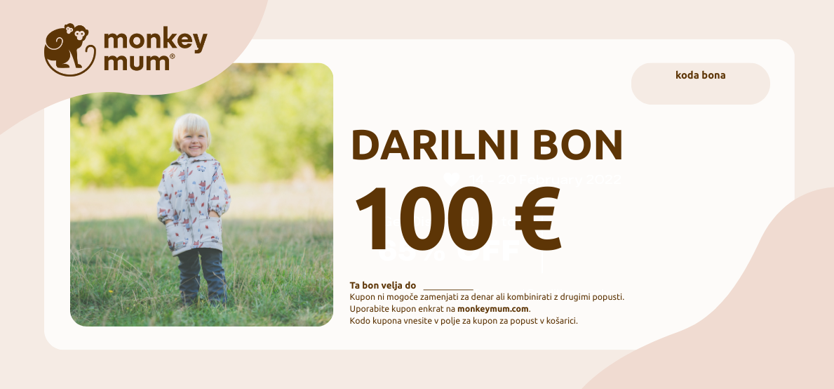 Darilni bon v vrednosti 100 EUR Klasik