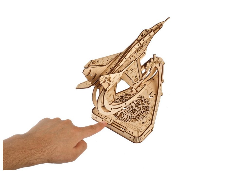 Ugears 3D dřevěné mechanické puzzle The Ghost of Kyiv (obrázek 7)