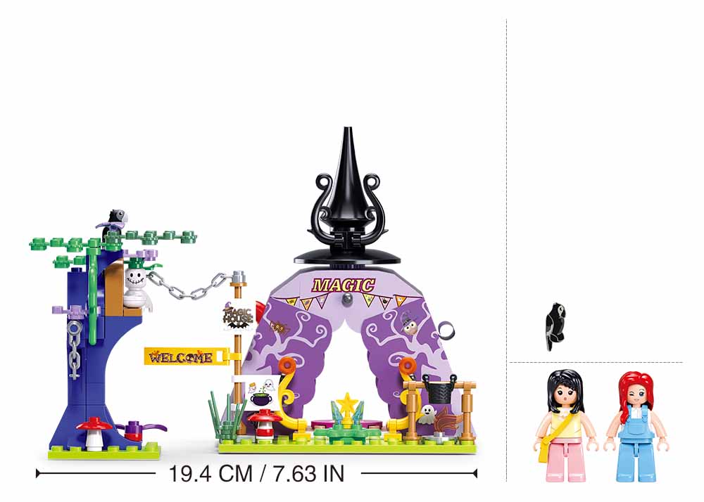 Sluban Girls Dream Čarodějky M38-B1055 Magický stan v kouzelném lese (obrázek 2)