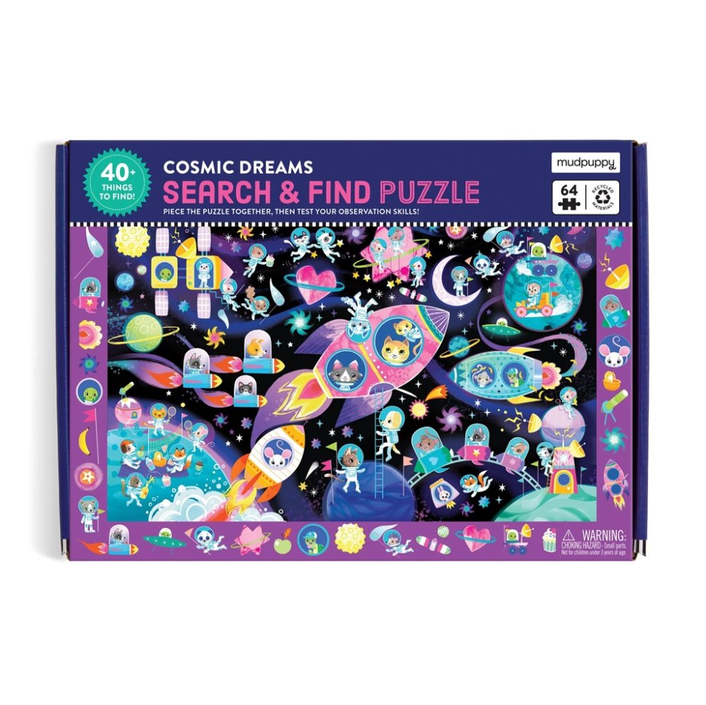 Mudpuppy Puzzle Hledej a najdi Vesmírné sny 64 dílků (obrázek 3)