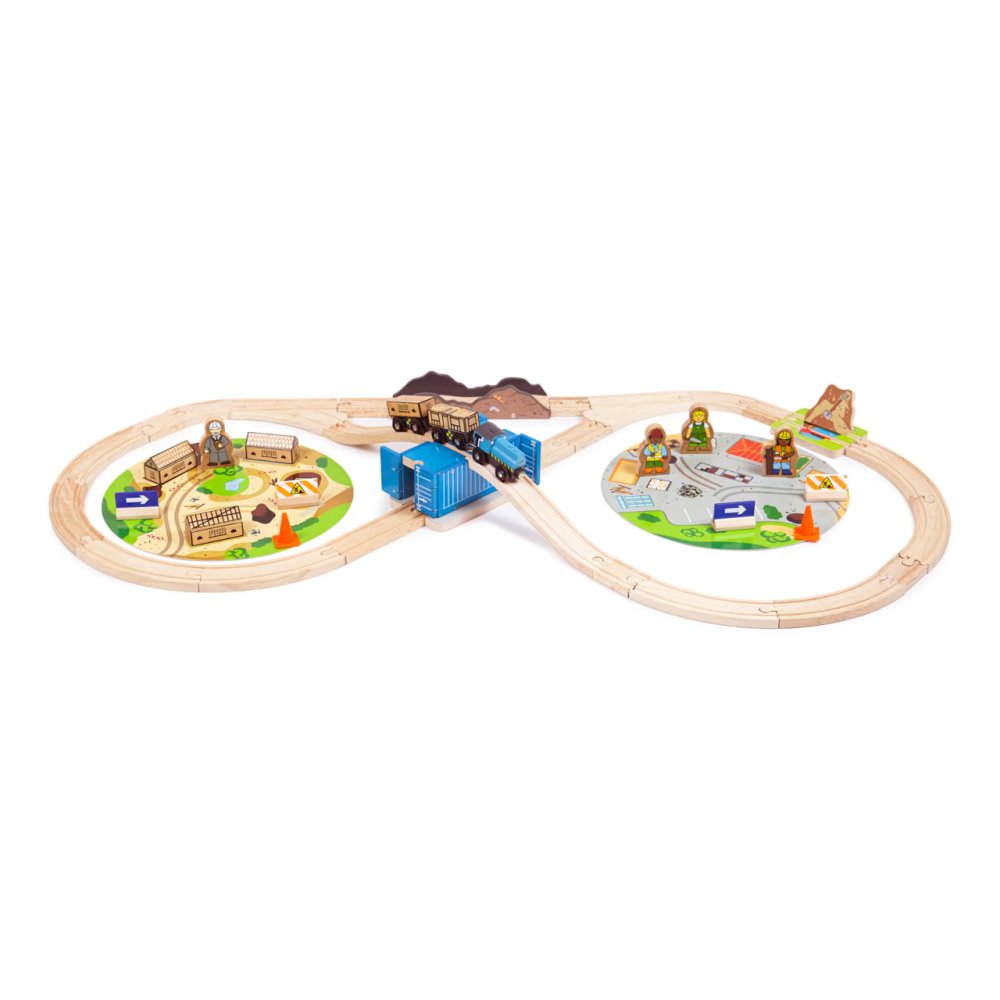 Bigjigs Rail Vláčkodráha Stavba 50 dílů (obrázek 3)