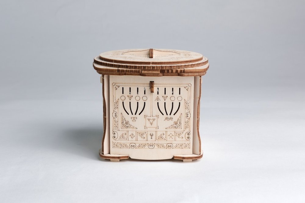 EscapeWelt 3D dřevěná skládačka hlavolamu Secret Lock Box (obrázek 5)