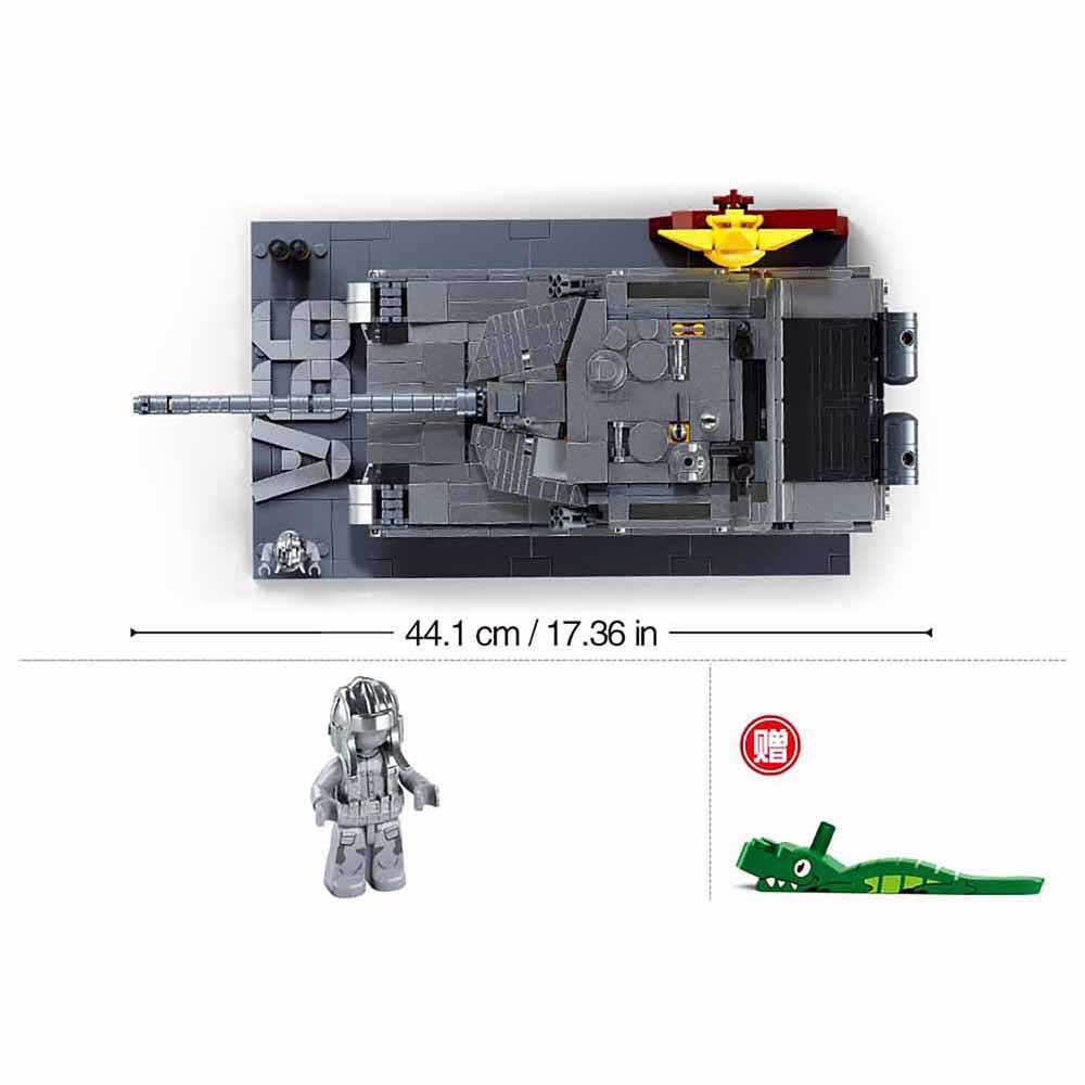 Sluban Model Bricks M38-B1234 Tank ZTS-99AS v měřítku 1:35 (obrázek 3)