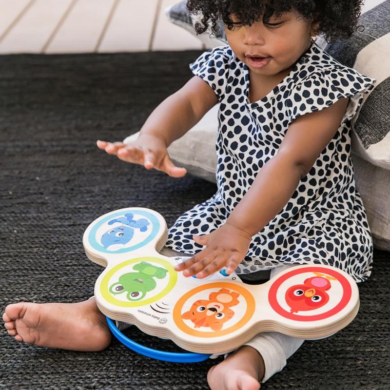 BABY EINSTEIN Zabawkowe Drewniane Bębny Muzyczne Magic Touch HAPE 6m+