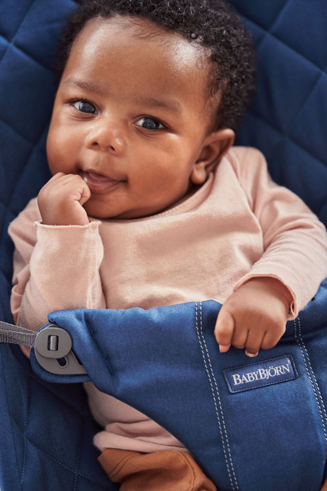 BABYBJÖRN Leżak Bliss Cotton, granatowy - obrazek 5