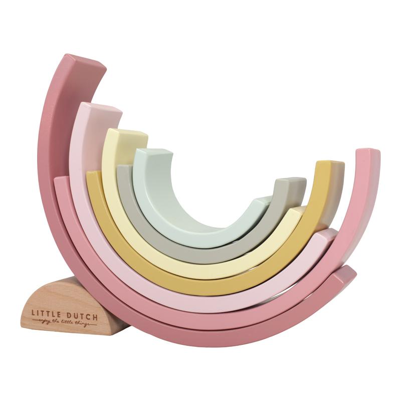 LITTLE DUTCH Skládačka duha Pink (obrázek 8)