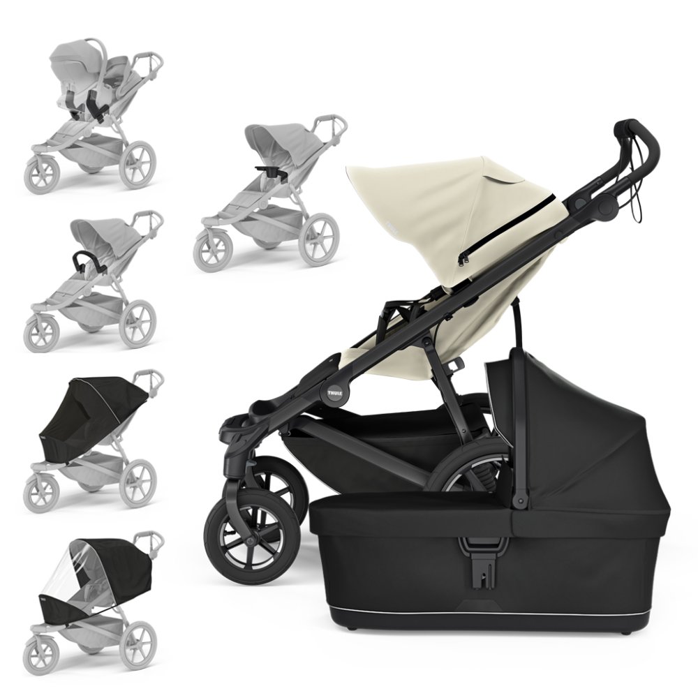 THULE Poussette Urban Glide 4 Roues Beige/Noir Set XXL