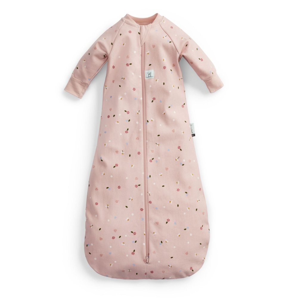 ERGOPOUCH Sleeping Bag With Sleeves Organic Cotton Jersey Daisies 8-24 M, 8-14 Kg, 1 Tog