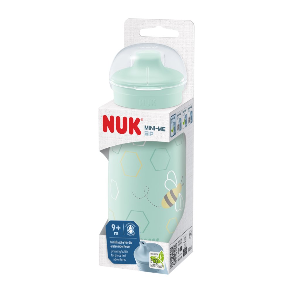 Borraccia NUK Mini-Me Sip - Verde 300 Ml, 9 Mesi+