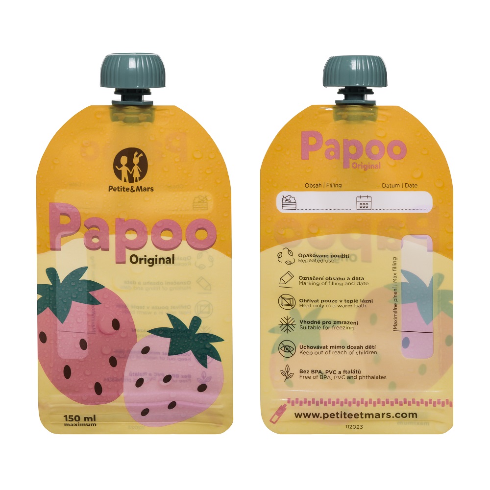 PETITE&MARS Food Pouch Papoo Original - 6 Pcs