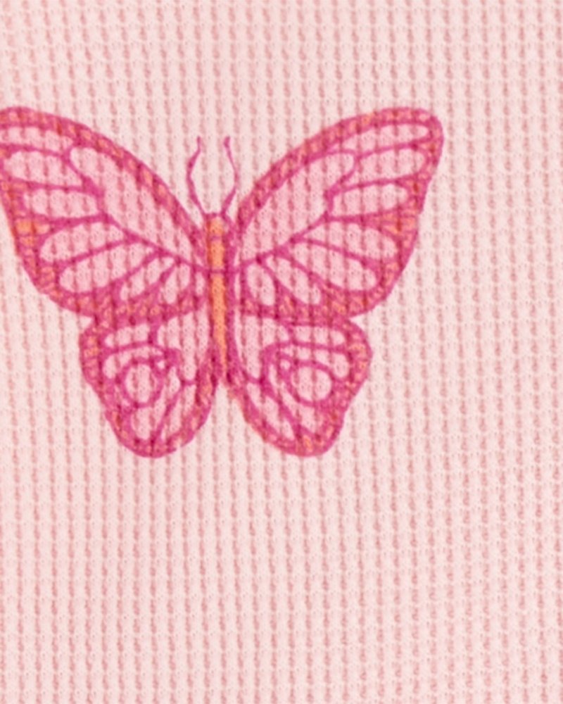 Combinaison zippée Sleep&Play Pink Butterfly de CARTER'S pour fille NB/ taille 56 – Image 3