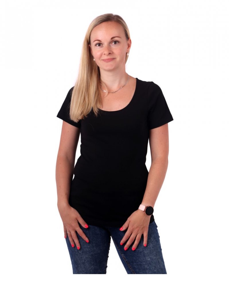 T-shirt donna Brigita, manica corta, nero L/XL