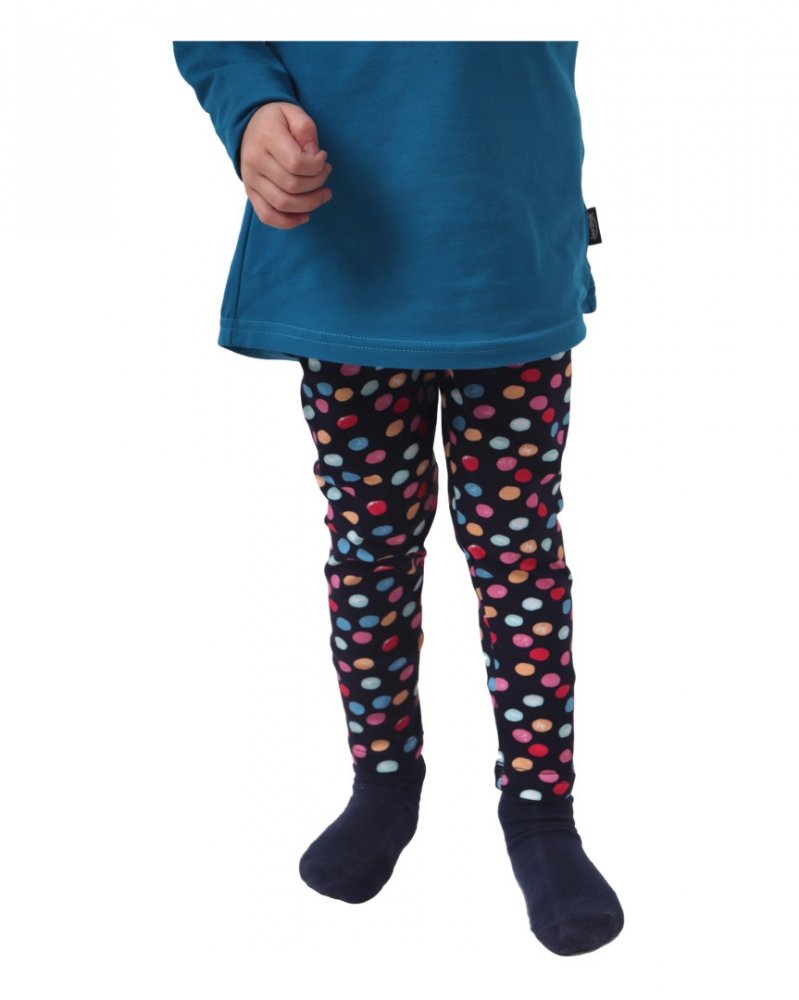 Leggings per bambini, nastri sul blu 128 - immagine 6
