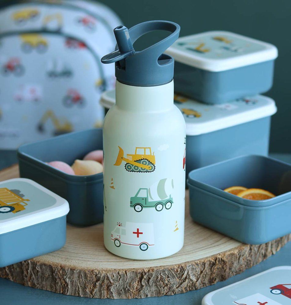 A Little Lovely Company - Borraccia in acciaio inox, 350 ml - veicoli - immagine 6