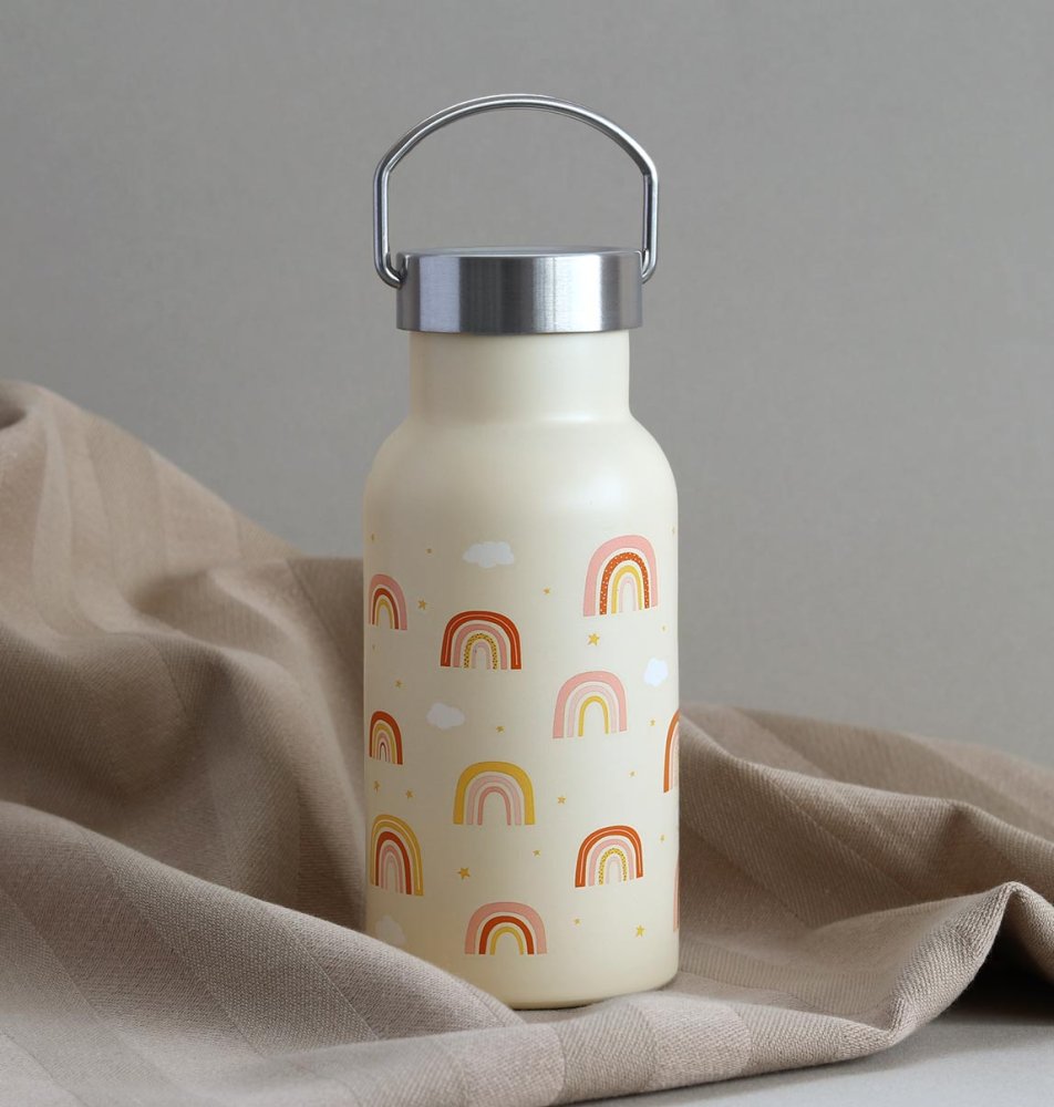 A Little Lovely Company - Borraccia in acciaio inox, 350 ml - arcobaleno - immagine 5