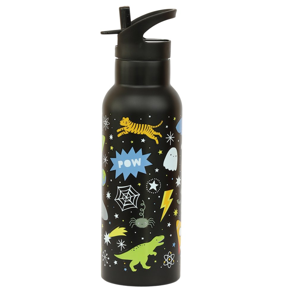 A Little Lovely Company - Borraccia in acciaio inossidabile, 500 ml - Spazio - immagine 3