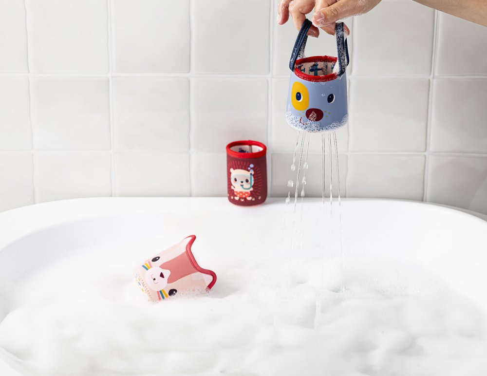 Lilliputiens - Gioco per l'acqua 3 bicchierini - cagnolino Jules - immagine 5