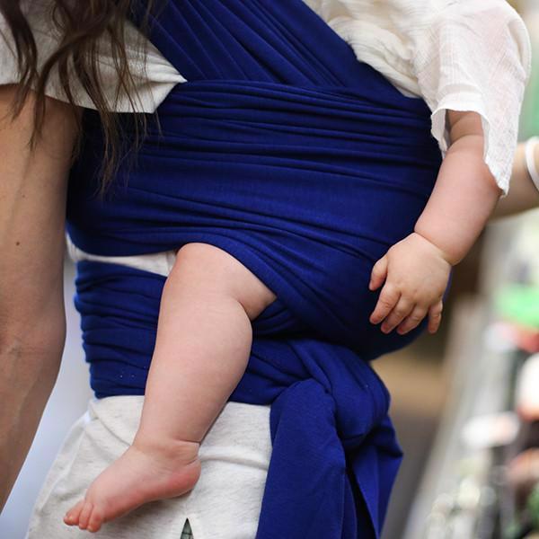 BOBA Fascia porta bebè / fascia Wrap Serenity Dark Blue - immagine 4