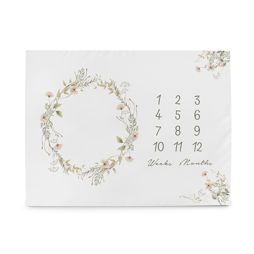 CEBA BABY Mata milnikowa do zdjęć (92x72) Basic Summer Flowers