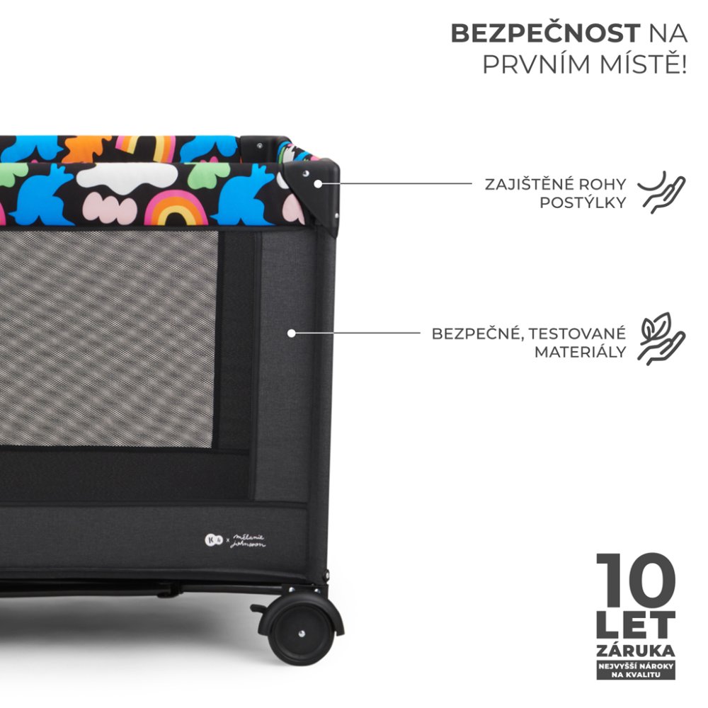 KINDERKRAFT Lettino da viaggio Joy 2 Happy shapes - immagine 7