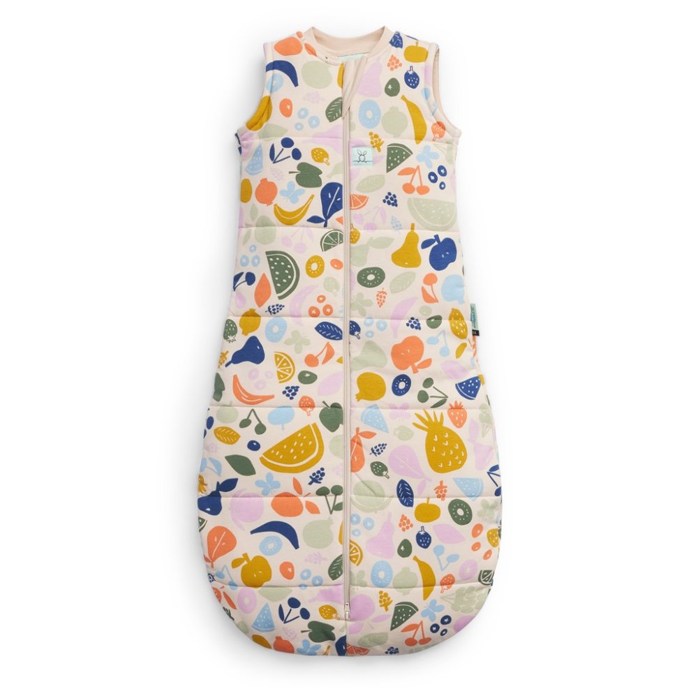 ERGOPOUCH Śpiworek do spania bawełna organiczna Jersey Fruit Salad 3-12 m, 6-10 kg, 2,5 tog
