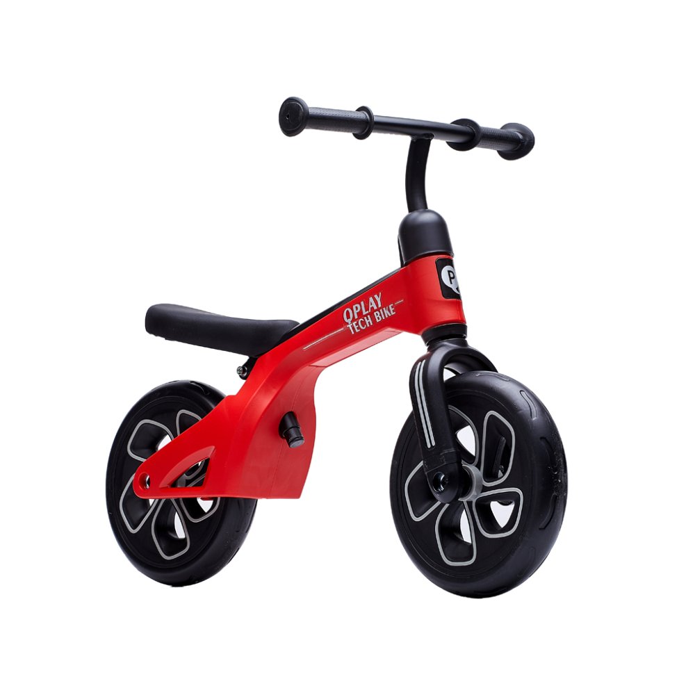 QPLAY Bicicletta senza pedali Tech Red, età 2-4 anni, fino a 30 kg