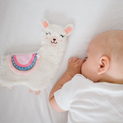 BABYONO Peluche doudou Lama Lulu rose 0m+ – Image 3