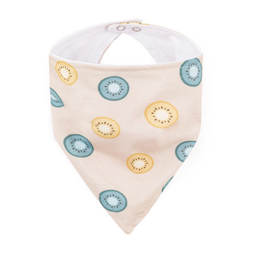 PETITE&MARS Lätzchen Bandana Luke 2 Stk. Beige Kiwis&Misty Green 3m+ – Bild 4