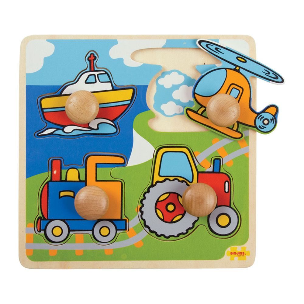 Bigjigs Toys Puzzle de encaje Transporte