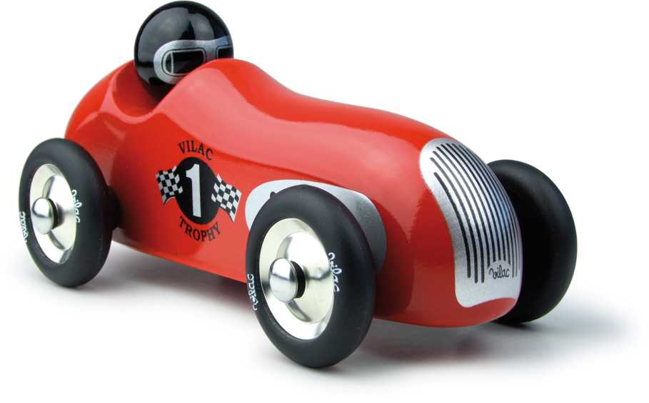 Vilac Történelmi piros versenyautó