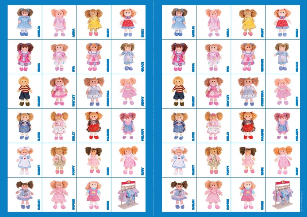 2Kids Toys Memory di carta bambole
