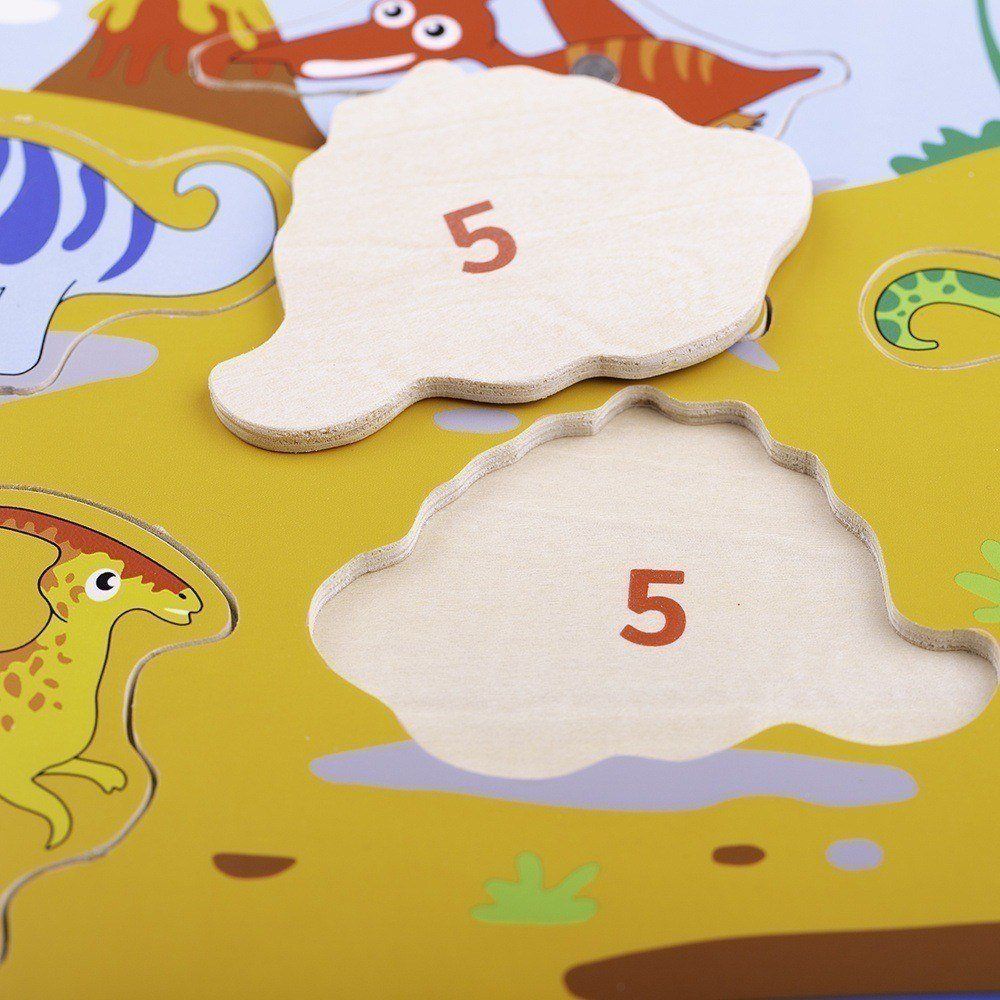 Bigjigs Toys Juego de Pesca de Dinosaurios de Madera - Imagen 4