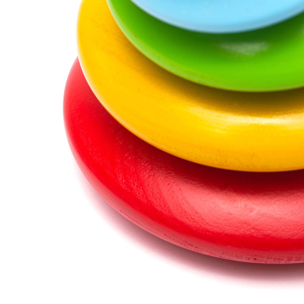 Bigjigs Baby Gra balansująca układanie kolorowych kamyczków - obrazek 7