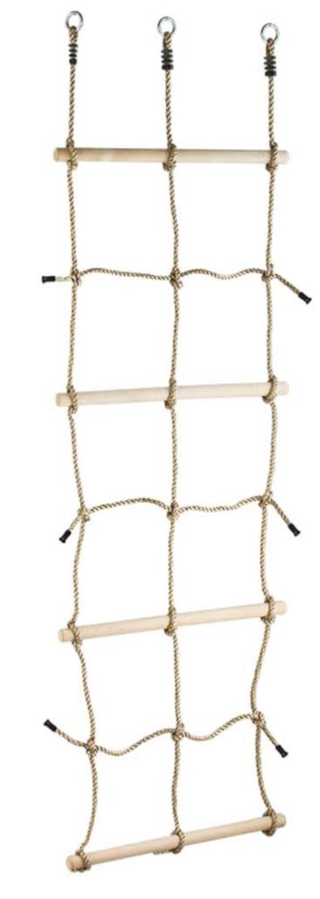 2Kids Toys Filet d'escalade avec barreaux en bois