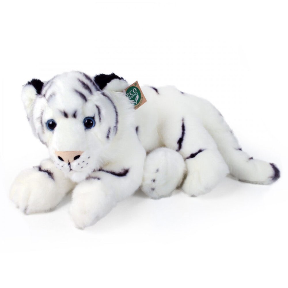 Rappa Tigre en peluche blanc couché 36 cm ECO-FRIENDLY