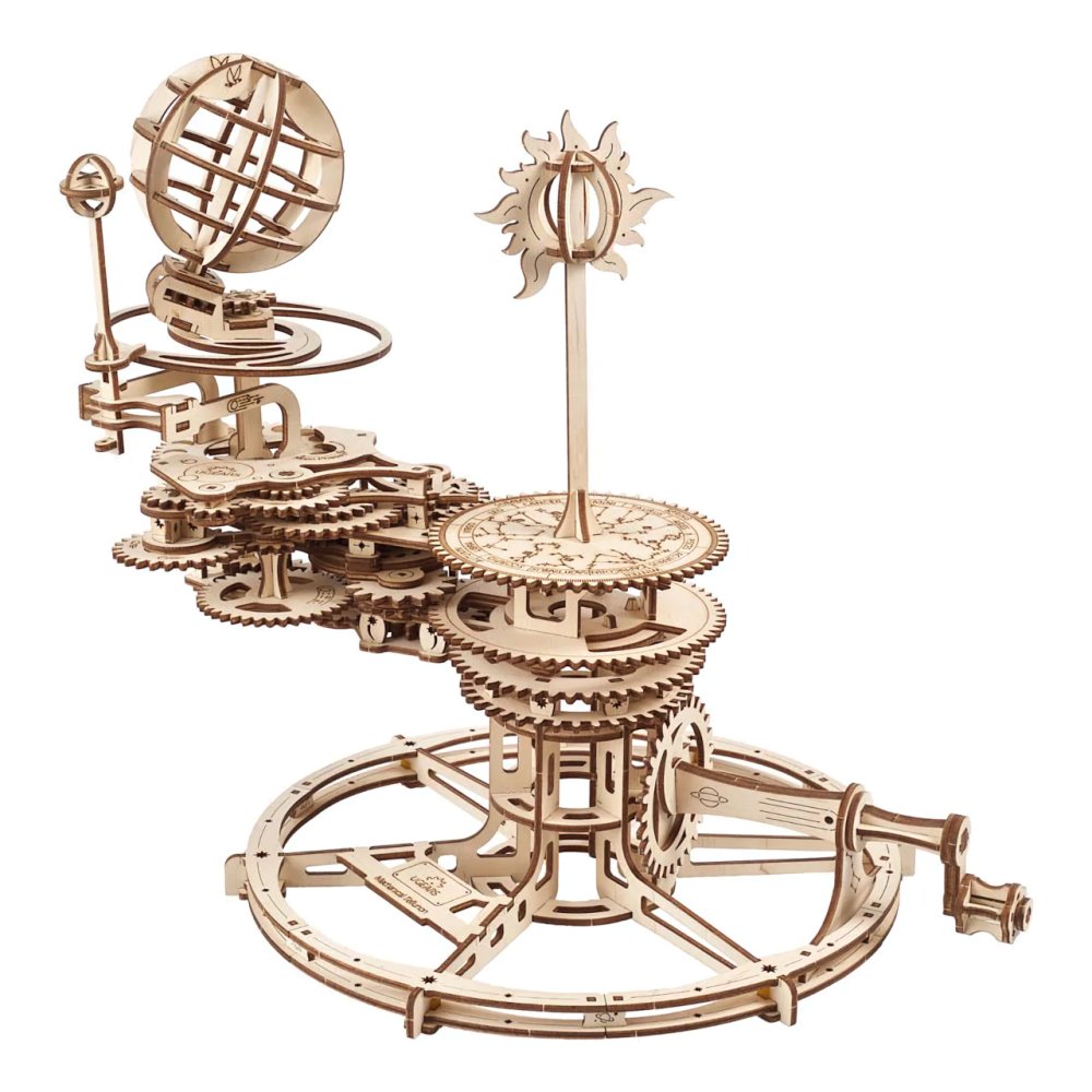 Ugears 3D fa mechanikus puzzle Tellurium
