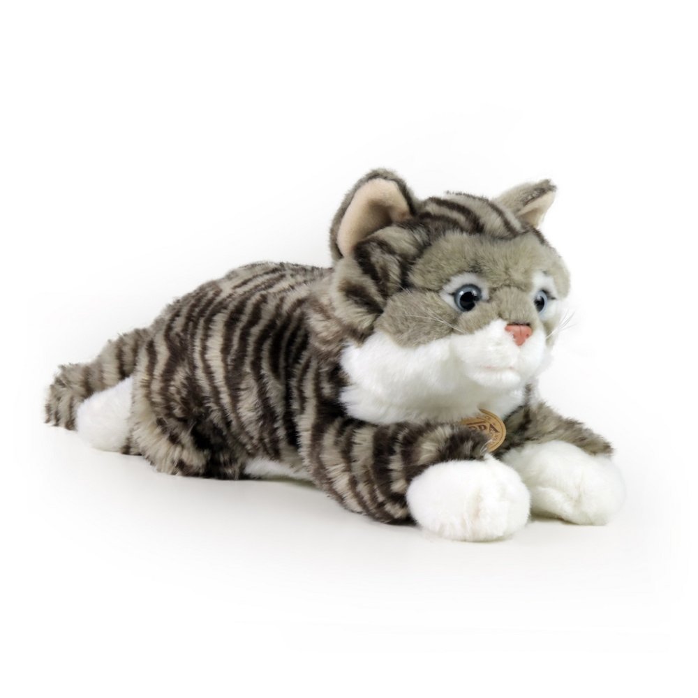 Rappa Gatto soriano grigio di peluche 40 cm ECO-FRIENDLY - immagine 3